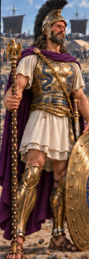Agamemnon, king of Mycenae, leader of the Greeks at Troy, full-length portrait