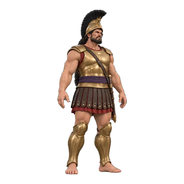 Ajax, three-quarter view