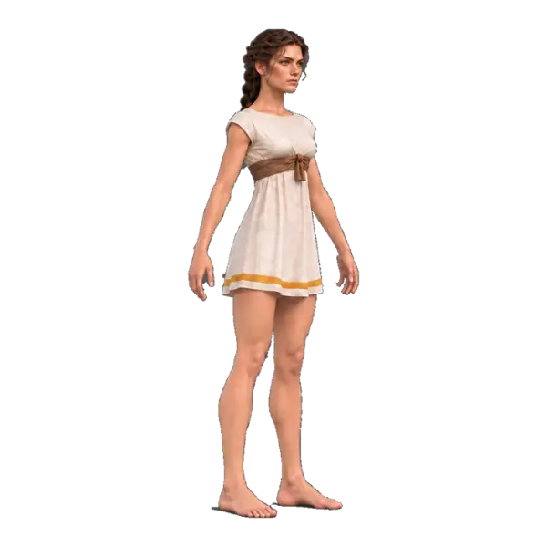 Atalanta, three-quarter view