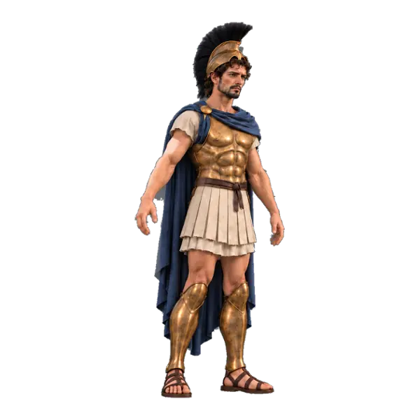 Bellerophon, three-quarter view