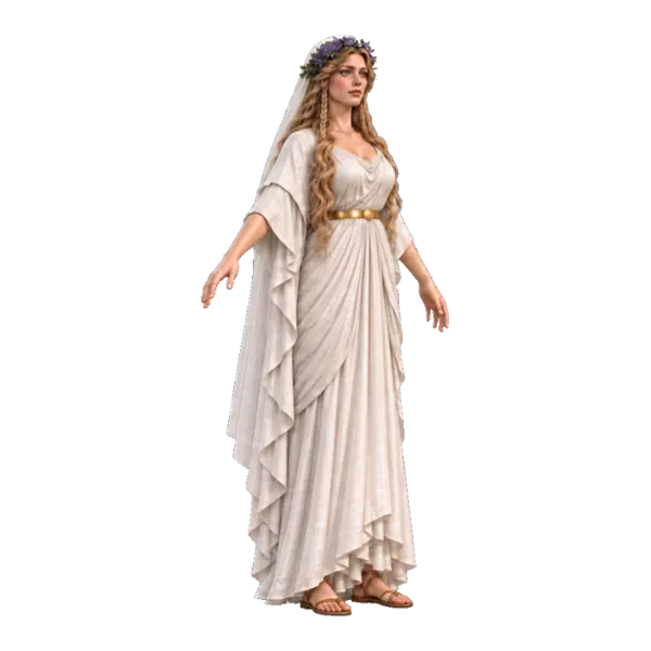 Calypso, three-quarter view
