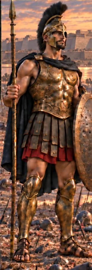 Diomedes, king of Argos, hero of Troy, full-length portrait