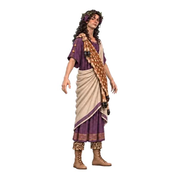 Dionysus, three-quarter view