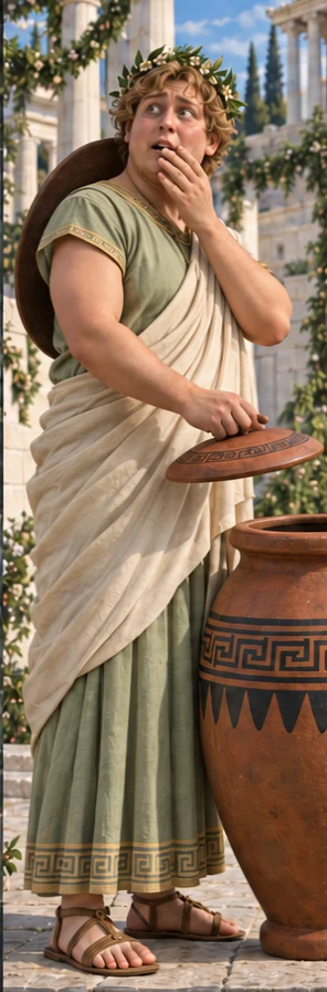 Epimetheus, brother of Prometheus, full-length portrait