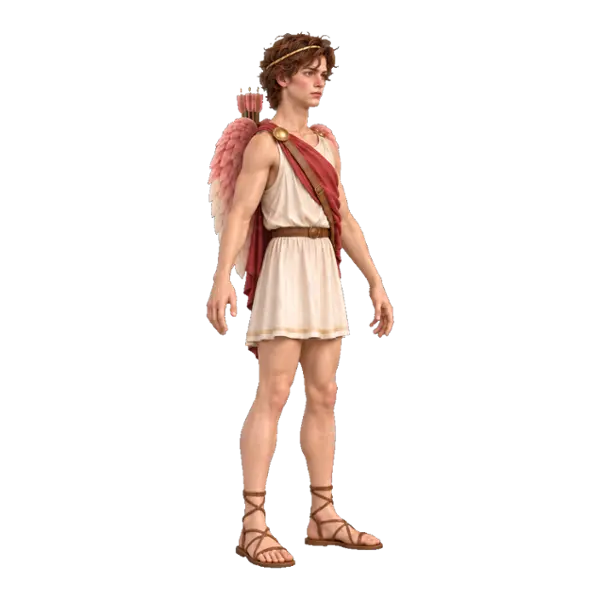 Eros, three-quarter view