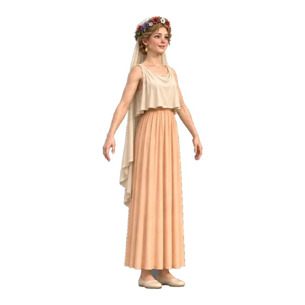 Hebe, three-quarter view