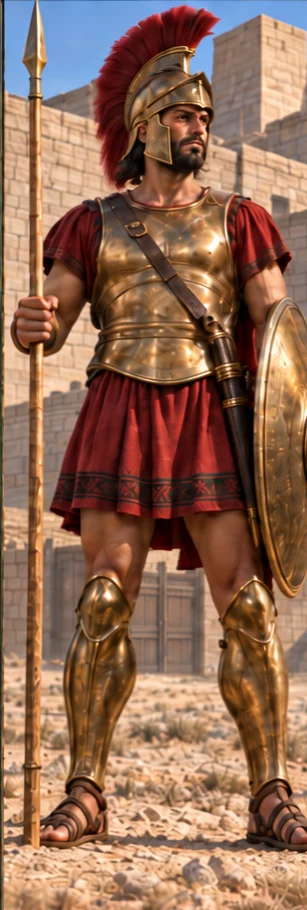 Hector, prince of Troy and its greatest defender, full-length portrait