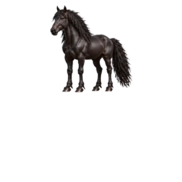 Mare Of Diomedes, three-quarter view