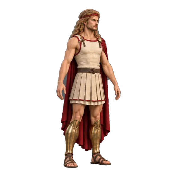 Meleager, three-quarter view