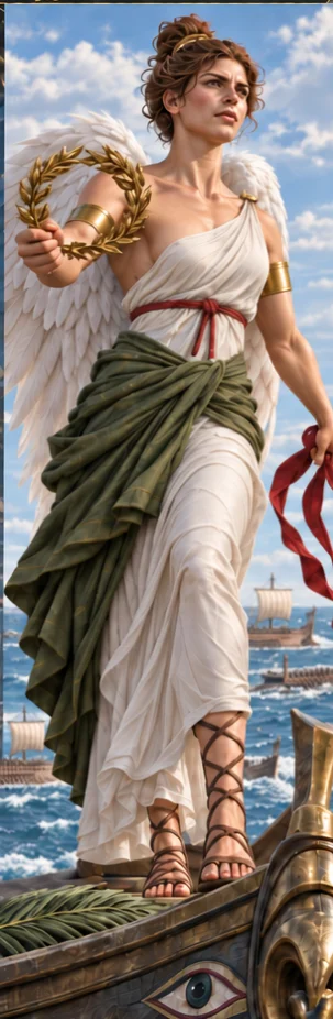 Nike, Winged victory, full-length portrait