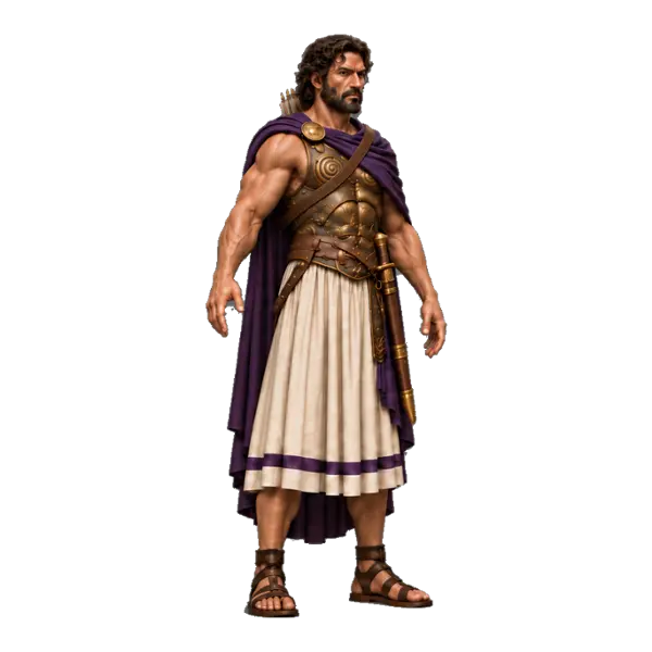 Odysseus, three-quarter view
