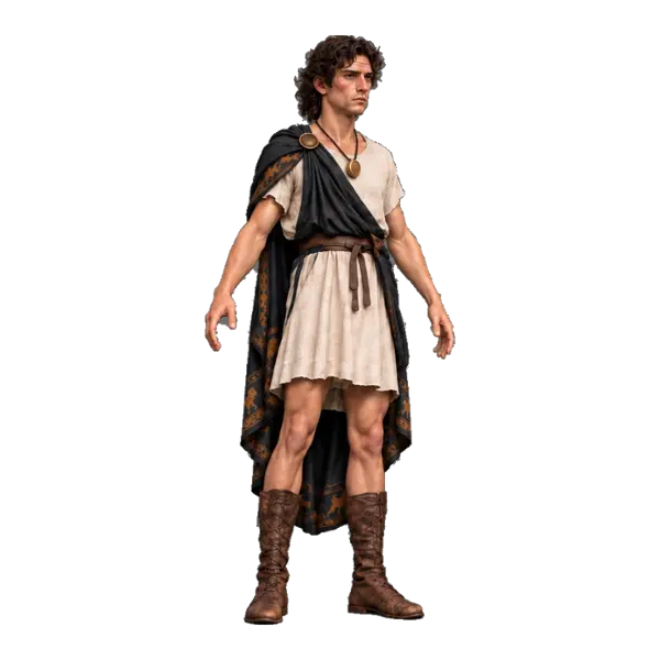 Orestes, three-quarter view
