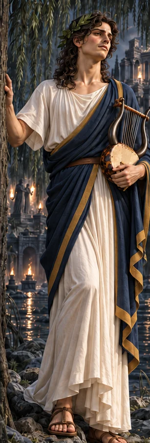 Orpheus, the singer who went down to the underworld, full-length portrait