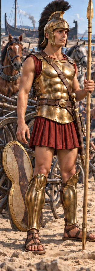 Patroclus, companion of Achilles, full-length portrait