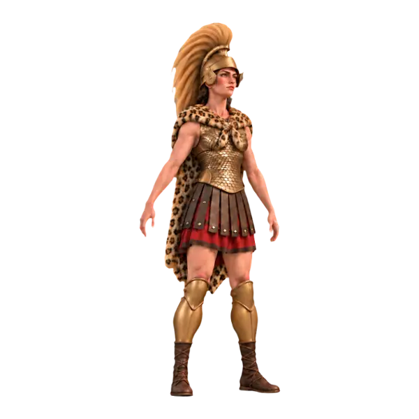 Penthesilea, three-quarter view
