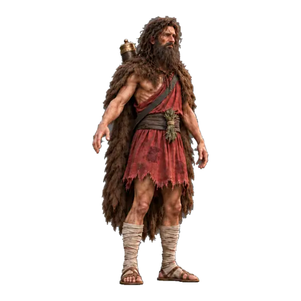 Philoctetes, three-quarter view