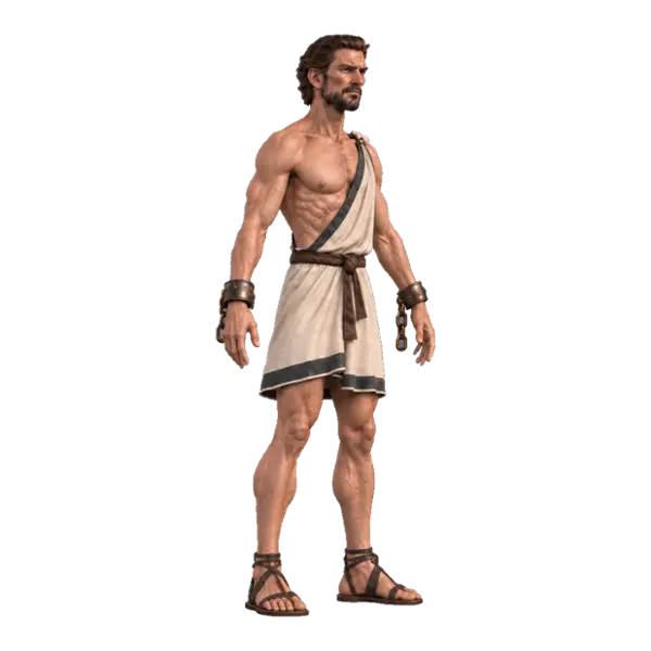 Prometheus, three-quarter view