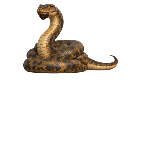 Python, three-quarter view