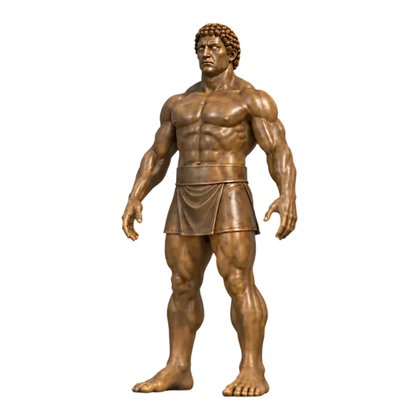 Talos, three-quarter view