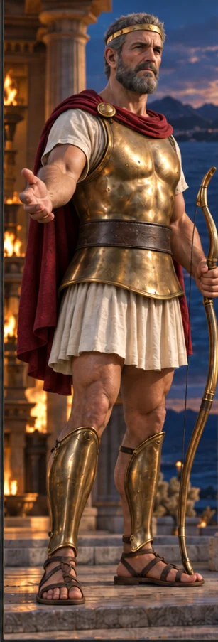 Telamon, argonaut, father of Ajax, full-length portrait