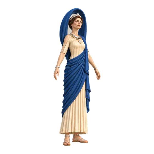Theia, three-quarter view
