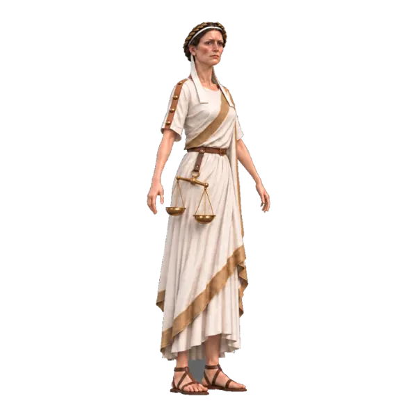 Themis, three-quarter view