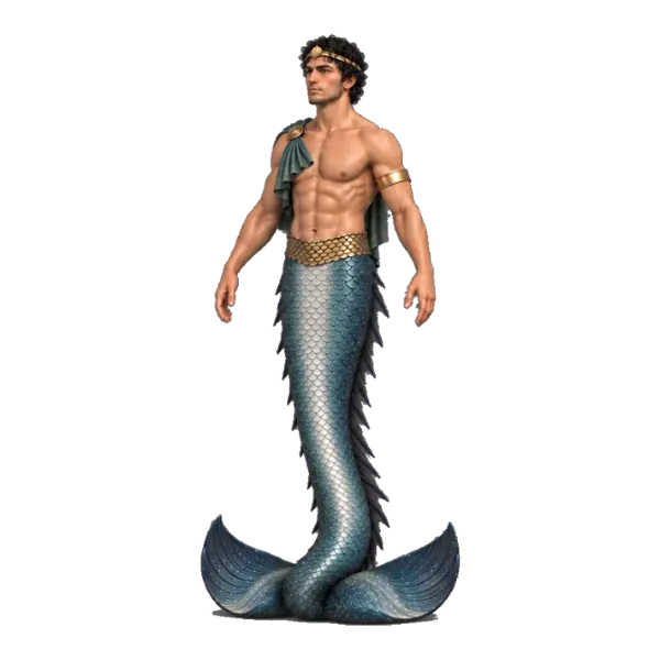 Triton, three-quarter view